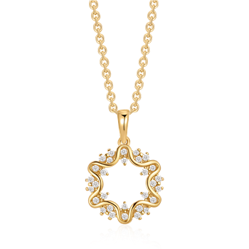 Sølvforgyldt halskæde, från Støvring Design