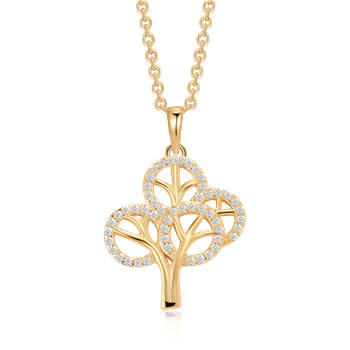 Sølvforgyldt halskæde, från Støvring Design