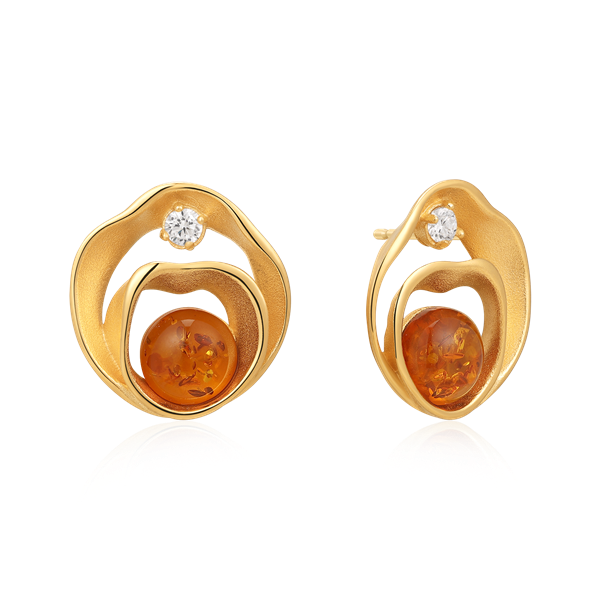 Sølvforgyldt ørestikker, från Støvring Design