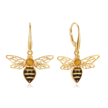 Sølvforgyldt ørehænger, från Støvring Design