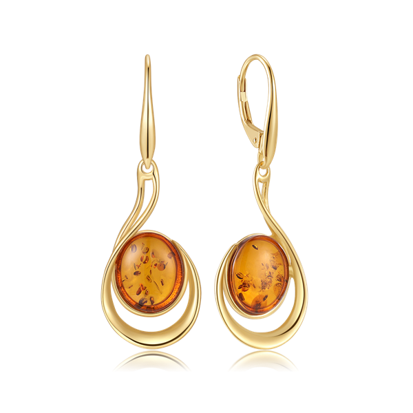 Sølvforgyldt ørehænger, från Støvring Design