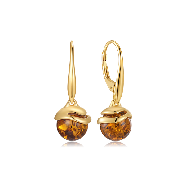 Sølvforgyldt ørehænger, från Støvring Design