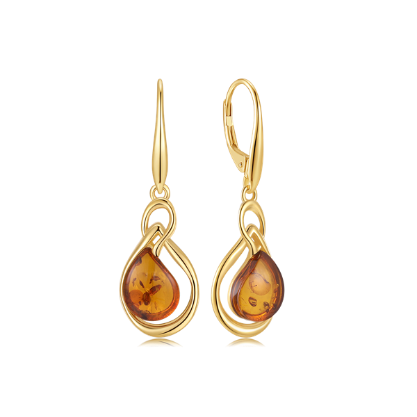 Sølvforgyldt ørehænger, från Støvring Design