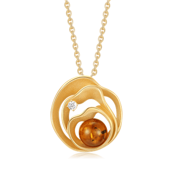 Sølvforgyldt halskæde, från Støvring Design