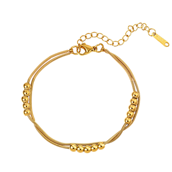Stål forgyldt armbånd, från Støvring Design
