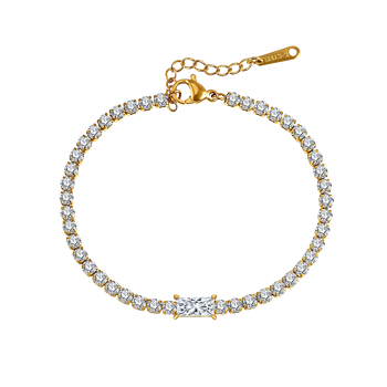 Stål forgyldt armbånd, från Støvring Design