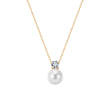 Stål forgyldt collier, från Støvring Design