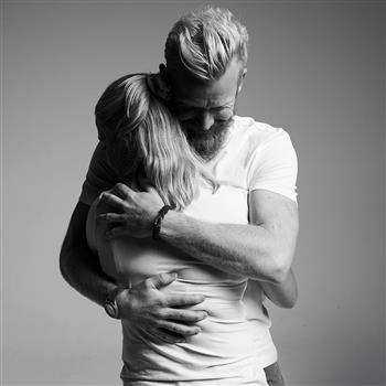 FSTS blåt armbånd m sølv lås 11, från Aagaard