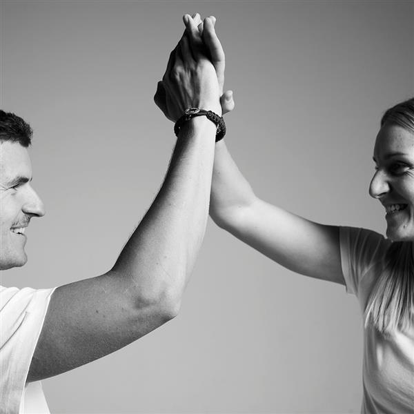 FSTS blåt armbånd m sølv lås 05, från Aagaard