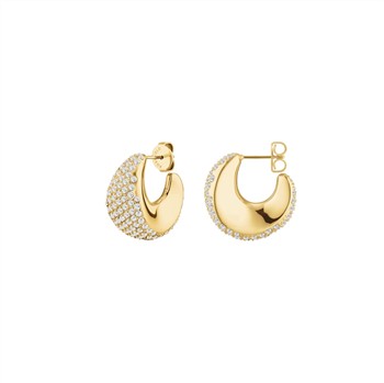 Rosefield Pave Half Moon Hoops JEPMG-J1224, från Rosefield