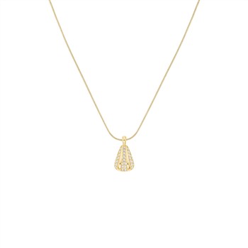 Rosefield Pave Striped Necklace JNPSG-J1231, från Rosefield