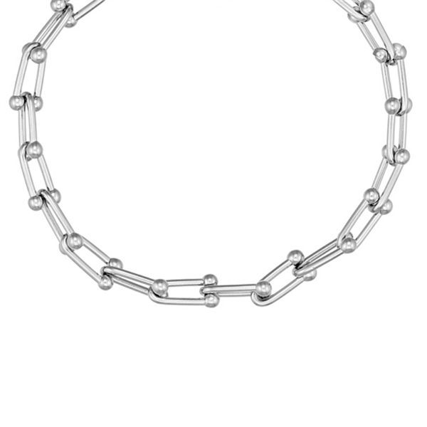 Halskæde i stål Chunky, från Blicher Fuglsang