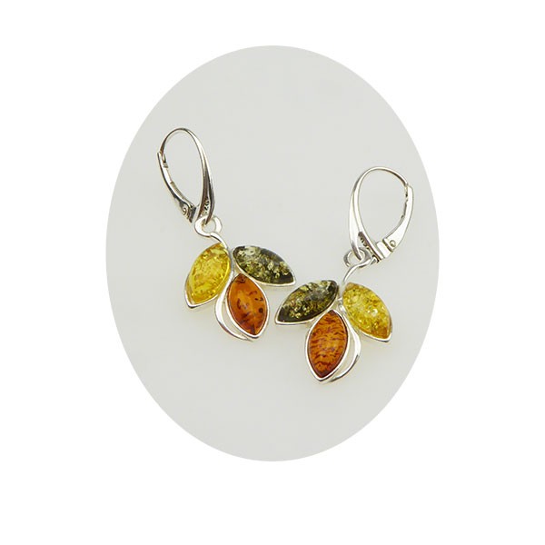 Earring - 925 with Amber Ørering, från San - Links of Joy