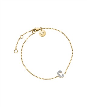 Rosefield Pave Letter C Bracelet JBMCG-J1103, från Rosefield