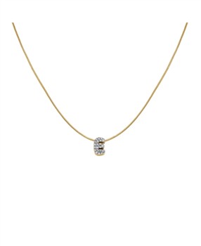 Rosefield Pave Letter E Necklace JNMEG-J1077, från Rosefield