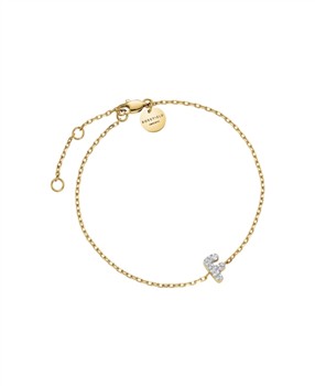 Rosefield Pave Letter F Bracelet JBMFG-J1106, från Rosefield