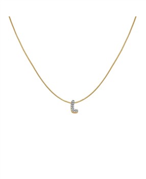 Rosefield Pave Letter L Necklace JNMLG-J1084, från Rosefield