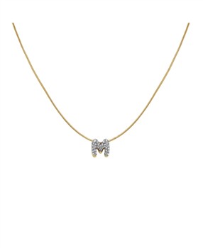 Rosefield Pave Letter M Necklace JNMMG-J1085, från Rosefield