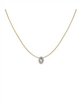 Rosefield Pave Letter O Necklace JNMOG-J1087, från Rosefield