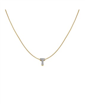 Rosefield Pave Letter T Necklace JNMTG-J1092, från Rosefield