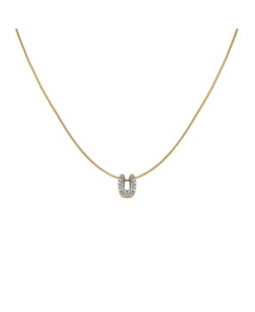 Rosefield Pave Letter U Necklace JNMUG-J1093, från Rosefield
