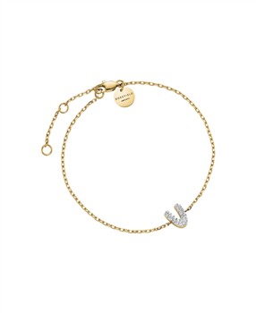 Rosefield Pave Letter V Bracelet JBMVG-J1122, från Rosefield