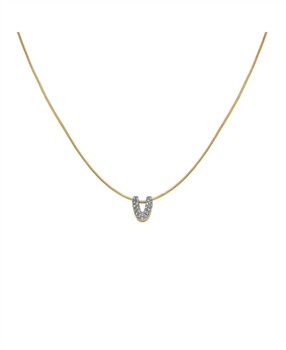 Rosefield Pave Letter V Necklace JNMVG-J1094, från Rosefield