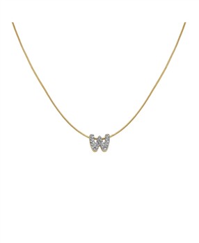 Rosefield Pave Letter W Necklace JNMWG-J1095, från Rosefield