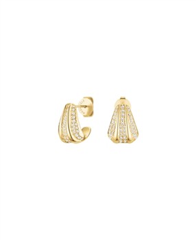 Rosefield Pave Striped Studs JEPSG-J1228, från Rosefield