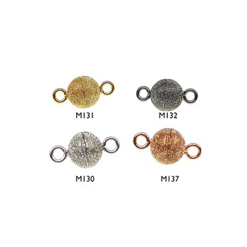 Magnetlås - 6mm - Sterlingsølv/925 - DiamondCut M131-Forgyldt, från San - Links of Joy
