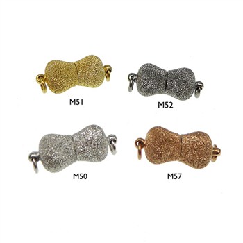 Magnetlås - 8 x 14mm - Sterlingsølv/925 M50-Rhodineret, från San - Links of Joy