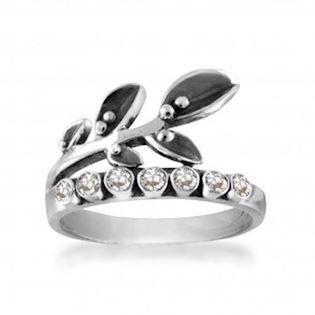 Rabinovich White Beauty 925 Sterling Silver Finger Ring Oxidised, model 61216370, size 53