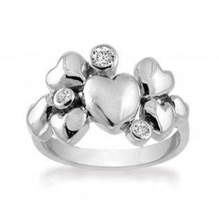 Rabinovich Heart Alliance 925 Sterling Silver Finger Ring Blank, model 63016370