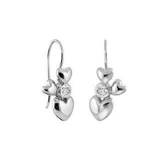 Rabinovich Heart Alliance 925 sterling silver Earrings shiny, model 63016470