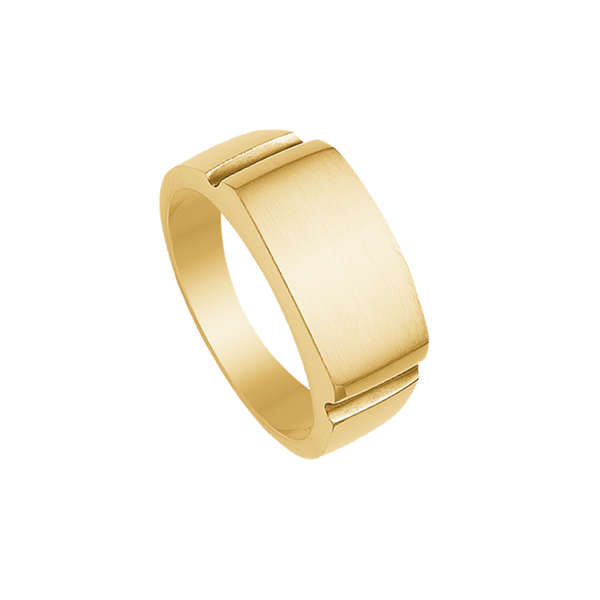 Randers Sølv\'s Powerful handmade men\'s finger ring in 8 ct gold