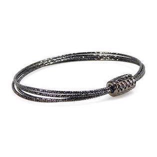 San - Link of joy 925 sterling silver bracelet black rhodium plated, model 86703