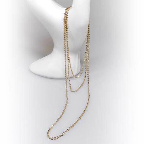 San - Link of joy 925 sterling silver necklace gold plated, model 93207