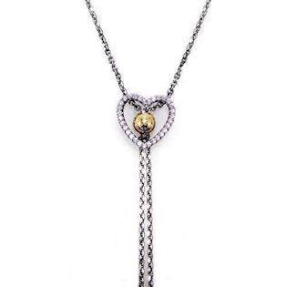 San - Link of joy CZ Jewellery by San 925 Sterling Silver Collie Black oxidized/gilded, model 93247-04