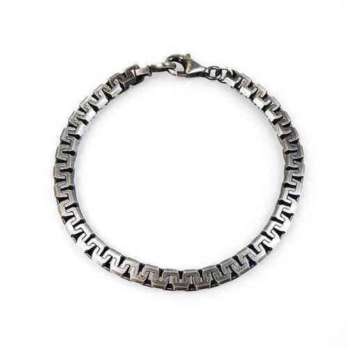 San - Link of joy Men\'s Silver Chains 925 sterling silver bracelet shiny