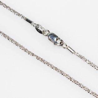 San - Link of joy Diamond Cut silver Necklace shiny, model DIA-1505