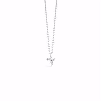 Seville Jewelry halsband i silver med fågel och zirkonia