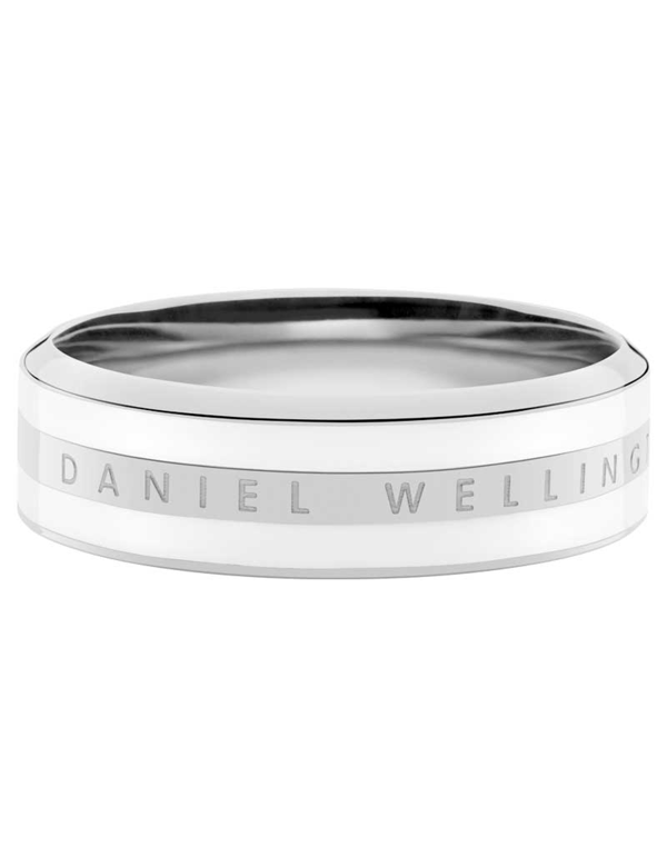 DANIEL WELLINGTON CLASSIC RING, SATIN WHITE & SILVER