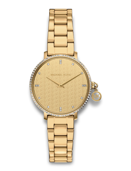 Michael Kors MK7572 Damklocka i guldfärgat stål