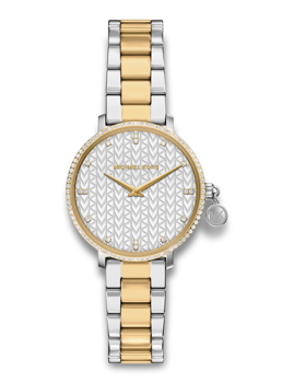 Michael Kors MK7574 Damklocka i tvåfärgat stål