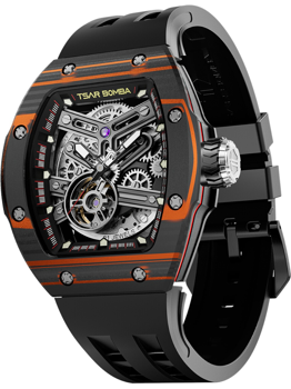 Model TB8218CF-BlackOrange, autoriseret forhandler Klockorochsmycken.shop - Svensk