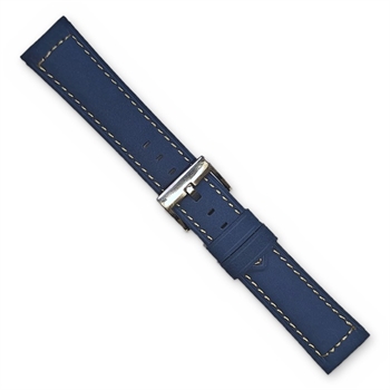 blue Vintage leather watchstrap