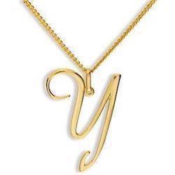 Nostalgic gold letter pendant